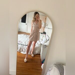 NWT Ramy Brook New York Maya Dress V-neck Sleeveless in Gold Dust Size XS